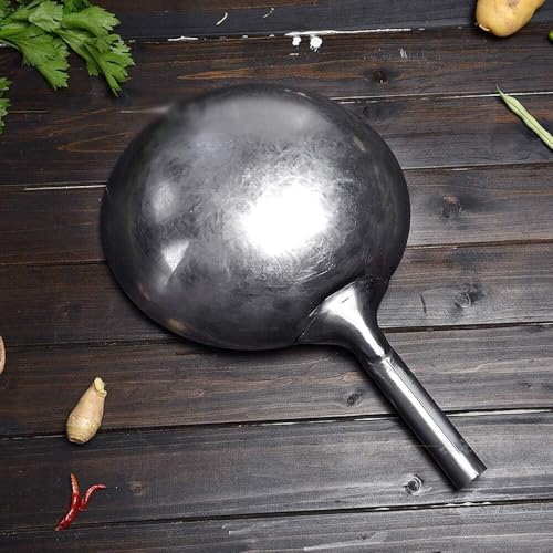 Wok de acero al carbono sin recubrimiento de 32 cm miniatura 5