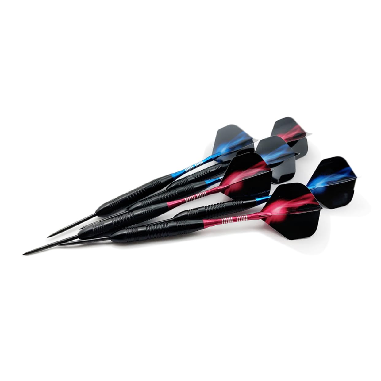 OSOLADY 1Set Professional with Deep Groove Rod Needle Tipped Flights for Sports Events Durable and Drop Resistant for Traditional Dartboard Games