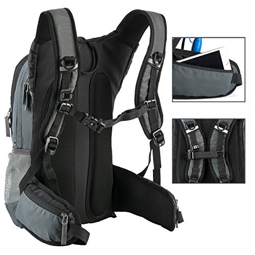 Gelindo Insulated Hydration Backpack Pack with 2.5L BPA Free Bladder - Keeps Liquid Cool Up to 4 Hours, Water Backpack for Hiking Camping Cycling Running, 18L - Thumbnail 4