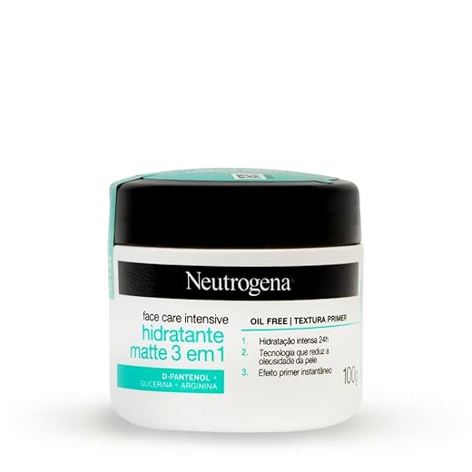 5 Dicas para escolher o creme de rosto Neutrogena ideal para o seu tipo de pele Neutrogena Hidratante Facial Matte 3 em 1