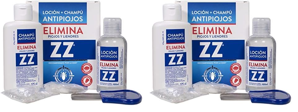 Zz Loción Antipiojos Y Champú, Tamaño Único, Pack de 1...
