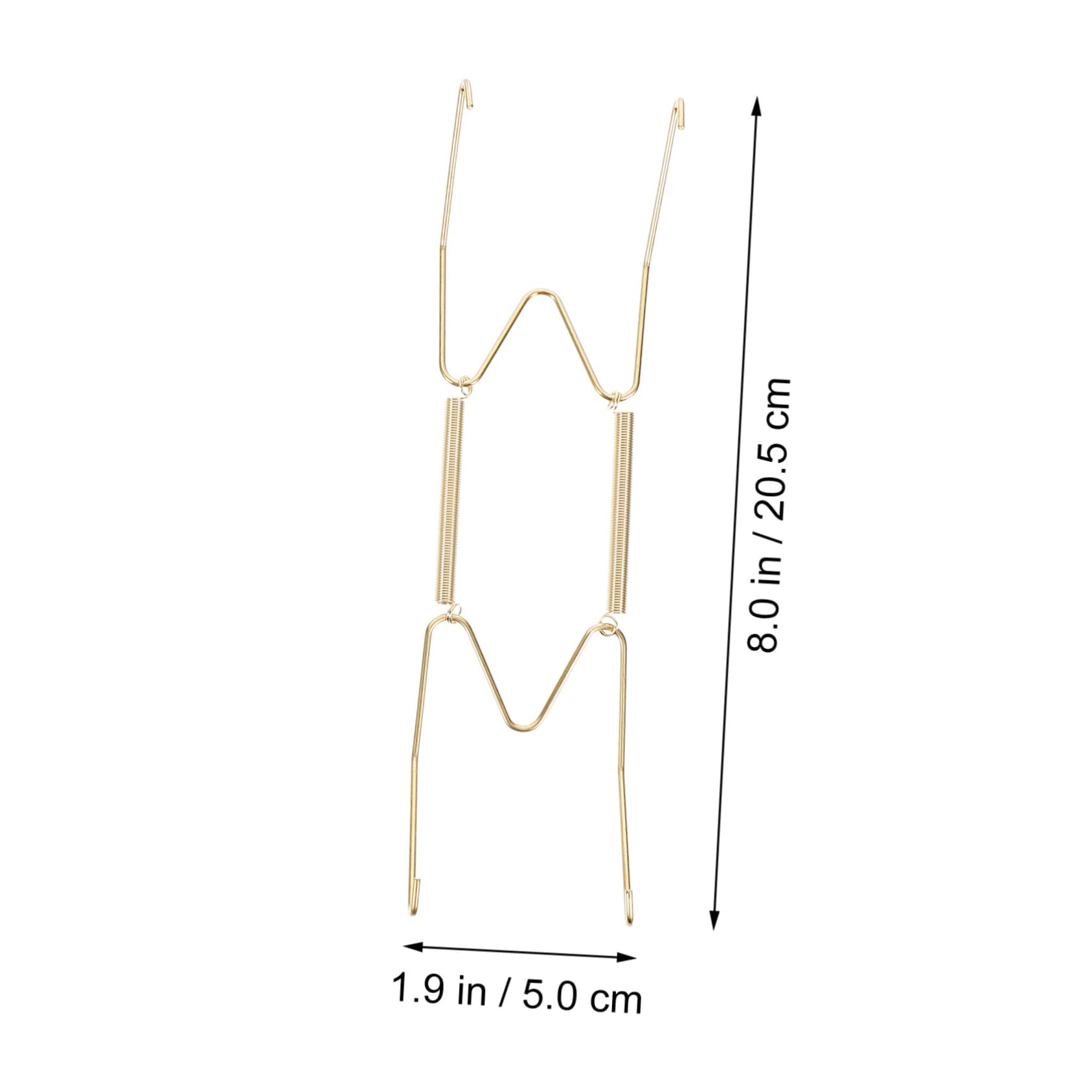 Holibanna Plate Wall Hangers Spring 10pcs Wire Plate Hanger Holder Art Class Wire for Wall