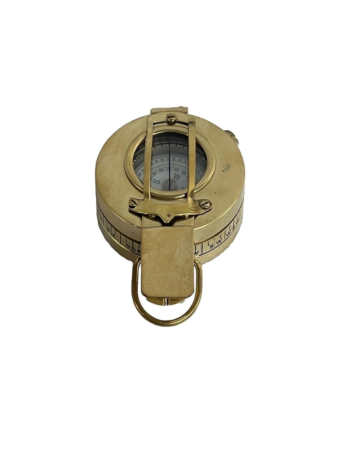 Bussola nautica vintage in ottone per navigazione, 7,6 cm