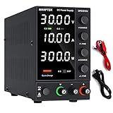 DC Power Supply Variable, Adjustable Switching Regulated Power Supply (0-30 V 0-10 A) with 4-Digits LED Display, 5V/3.6A USB Quick-Charge Interface, Short Circuit Alarm, Coarse and Fine Adjustments