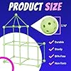 Playbees Glow in The Dark Fort Building Kit – 130 PCS STEM Toy for Kids Ages 4–12 – Build Tents, Castles & Rockets – Creative Building Set & Great Gift #4
