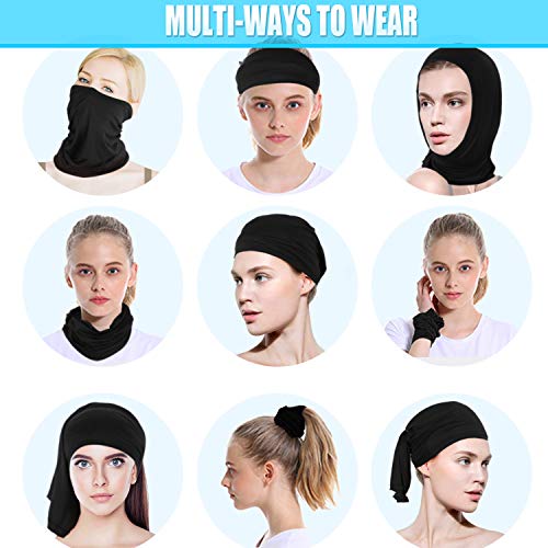 4 Pack Neck Gaiter Face Mask Reusable Washable Bandana Gaitor Mask