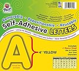 Pacon Letters, 4-Inch, Yellow-12 (0051622)