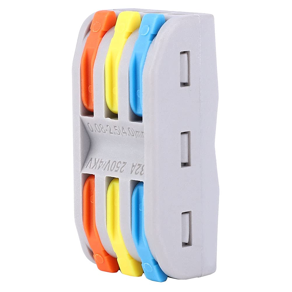 20PCS Quick Wiring Connector Conductor Terminal Block 11~28AWG 2 3 Electric Cable Wire Connector