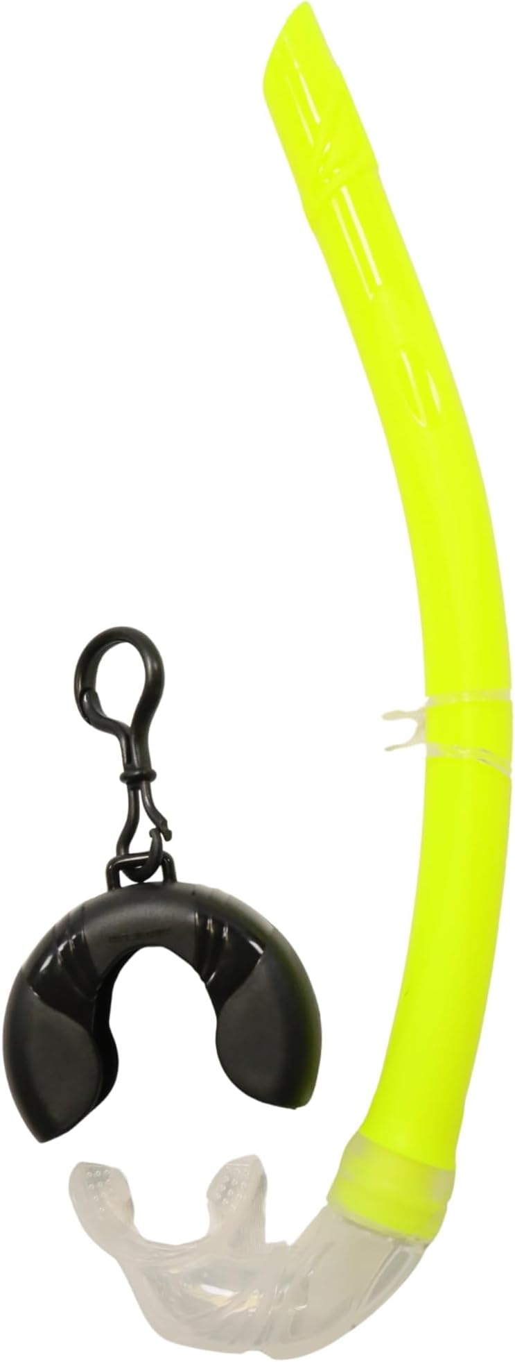 Silicone Roll-up Nautilus Snorkel with Storage Case, Compact 15" Flexible Snorkel, 3-1/2" Container, Easy to Pack & Store, Includes Durable Keeper for Travel Convenience