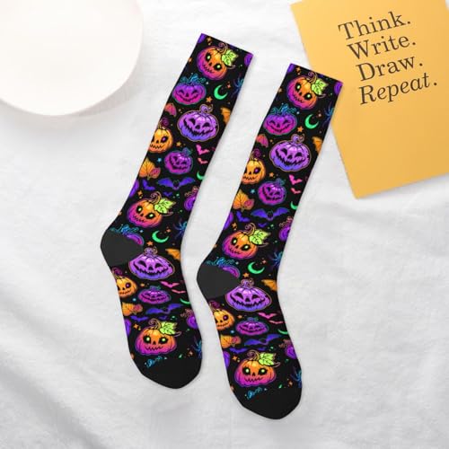 Image of Knee High Socks for Women Girls Fashion Women's Festival Stockings for Casual Running Work Travel