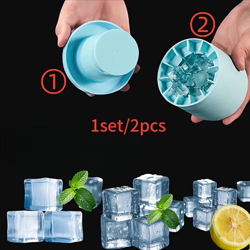 Molde de hielo de silicona 2 piezas con dispensador miniatura 4