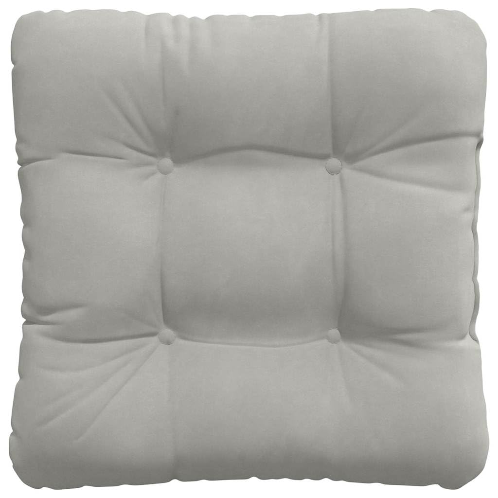 4er Set Sitzkissen Hellgrau 45x45 cm Mikrofaser Stuhlkissen | Vierteiliges Kissen-Set aus pflegeleichter Mikrofaser für gemütliche Stunden im Esszimmer und Home Office.