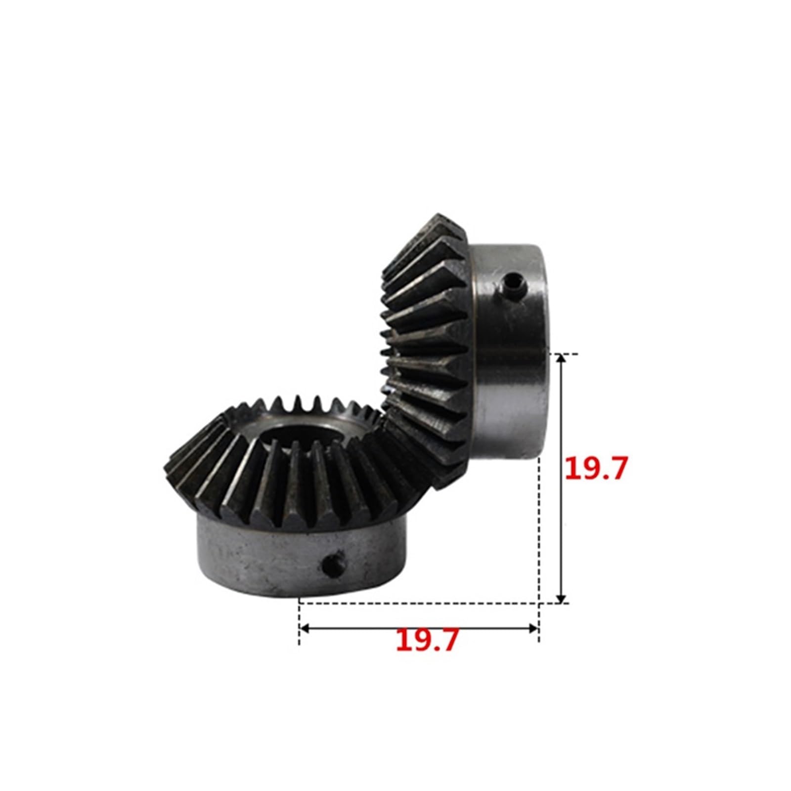 Bevel Gear Pinion Hardware Mechanical 2pcs Bevel Gear 1M 15Teeth Inner Hole 6 Mm Gear 90 Degrees Meshing Angle Steel Gears Screw Hole M5(8mm)