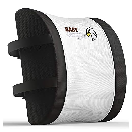 EASY EAGLE - Cojín lumbar con memoria para silla de oficina