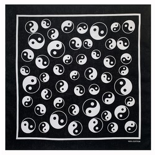 Kangnice 21'' Elaborate Cool Pattern Hair Scarf Hip Hop Turbans Women Head Wrap Creative Cool Pattern Turbans Square