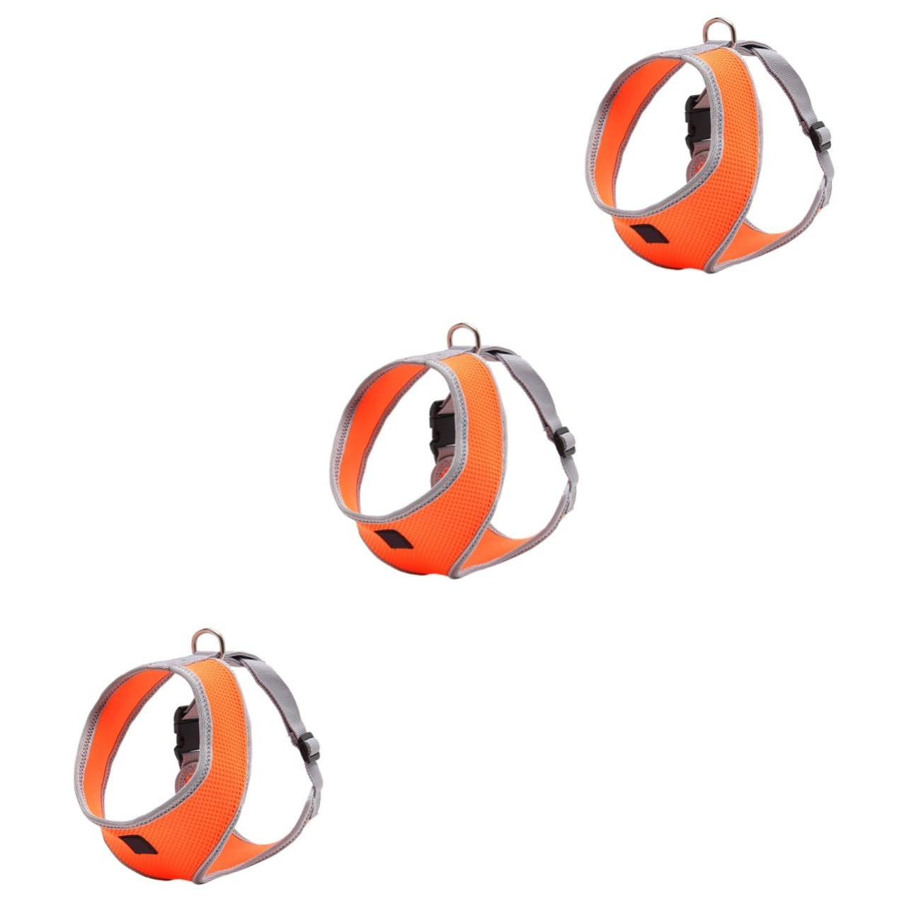 INOOMP 3 Pezzi Guinzaglio Per Cani Per Comfort Vest Easy Arancione Per Cani E Gatti