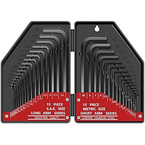 E·Durable 30 Pcs Hex Key Set for DIY Cover