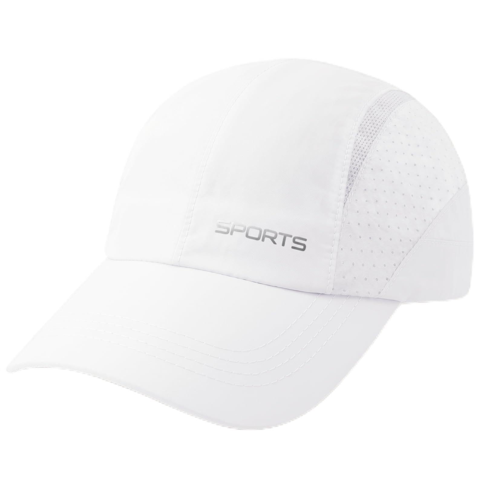 DRESHOW Baseball Cap for Women Men Quick Dry Breathable Mesh Sun Hat Adjustable Lightweight Sports Peaked Cap UPF 50+ Outdoor Hat for Golf Hiking Fishing