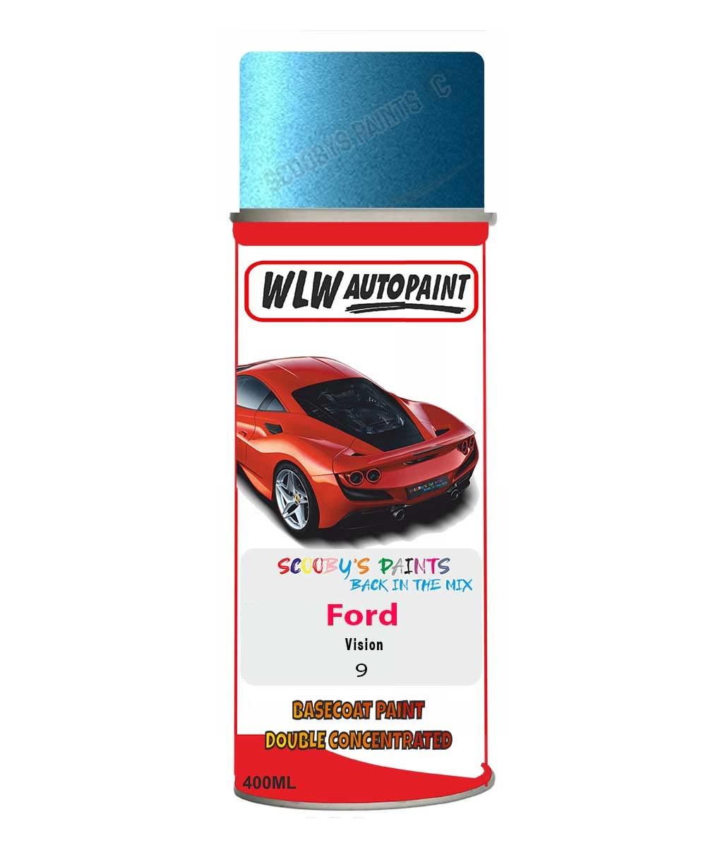 Basecoat Aerosol Spray Paint For Ford Fiesta Vision 2007-2013 Code 9
