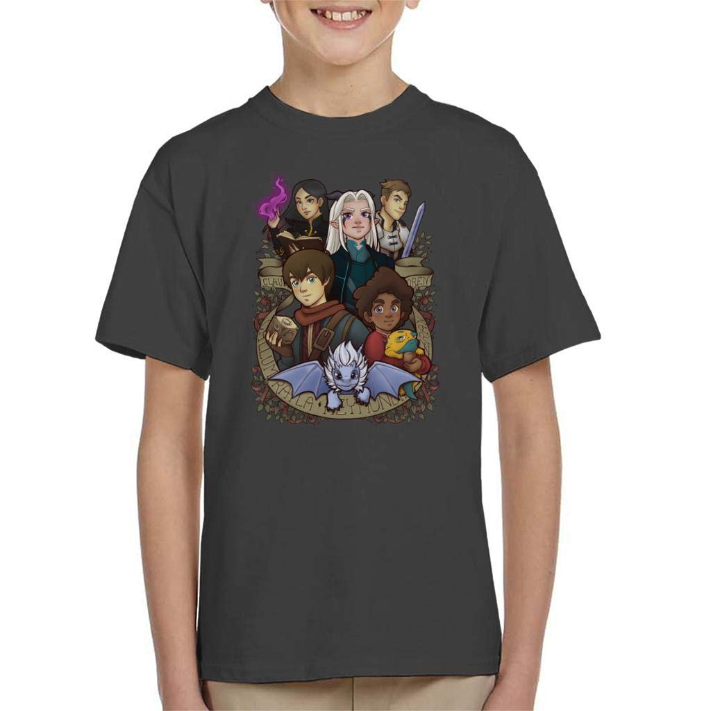 The Future King Dragon Prince Kid's T-Shirt Charcoal