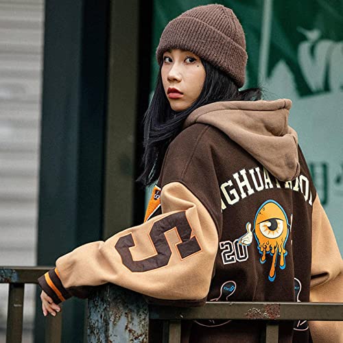 Parosen Varsity Jacket For Women Y2K Unisex Bomber Baseball Uniform Embroidery Streetwear Jacket Outwear #TOP3