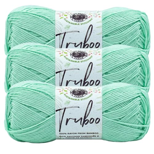 Image of (3 Pack) Lion Brand Yarn Truboo Yarn, Mint