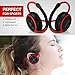 Levin Bluetooth 4.2 Headphones Neckband Wireless Sports Headset Over-Ear Earbuds with Sweatproof, Hi-Fi Stereo,Built-in Microphone and 12 Hours Playtime(Red)