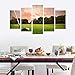 Golf Course Office Landscape Art 5 Stücke große moderne moderne Giclee Leinwand Print Art Gallery Package Picture