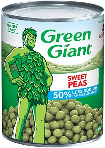 Green Giant Sweet Peas 50% Less Sodium, 15 oz