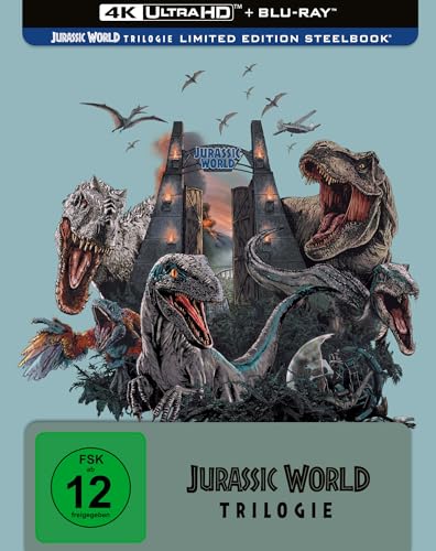 Jurassic World Trilogie – 4K Steelbook (UHD + Blu-ray Disc)