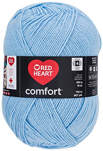 Cuore rosso blu di filato Baby Comfort
