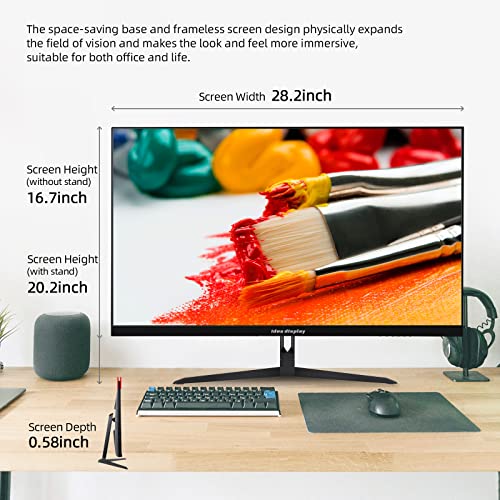 Idea Display Q32P 32" Ips 4K Uhd Gaming Monitor, 3840X2160, 60Hz Od4Ms, 100% Srgb, 1Xhdmi,1Xdisplayport, 2Xusb,Type-C, Usb-B, Remote Control, Frameless Freesync Hdr, Led Backlight #TOP4