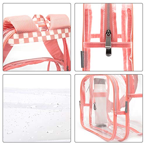 Mommore Clear Backpack Durable Clear Bookbags Transparent Backpack For Work, Security #TOP3