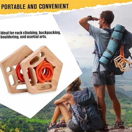 Kopinma Hangboard Kletterbrett zur Stärkung des Klettergriffs, Hangboard-Halterung Aus zum Klettern, Tragbares Hangboard zum Klettern, Fingertrainer für Klimmzug-Griffarmtraining