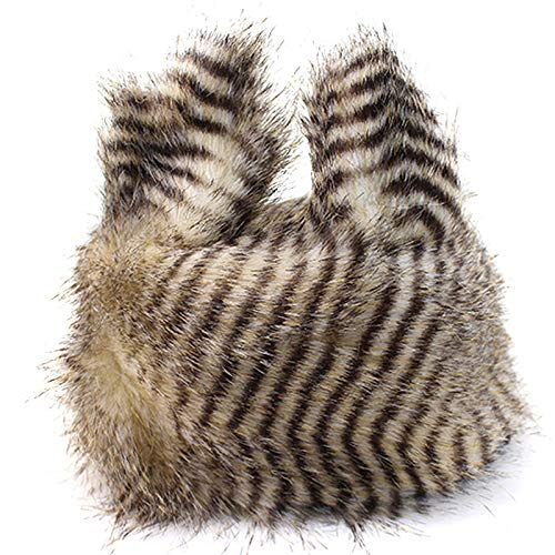 Yaosen Women Faux Fur Hat With Ears Winter Ear Warmer Earmuff #TOP2