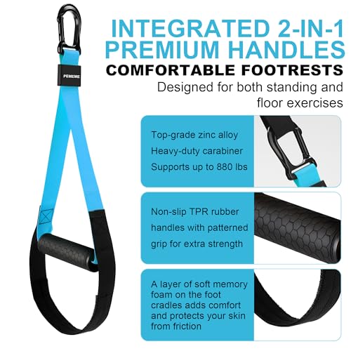 Image of Home Resistance Training Kit | Full-Body Workout with Suspension Trainer Straps, Door Anchor, Handles, and Carrying Bag | Complete Home Gym Equipment