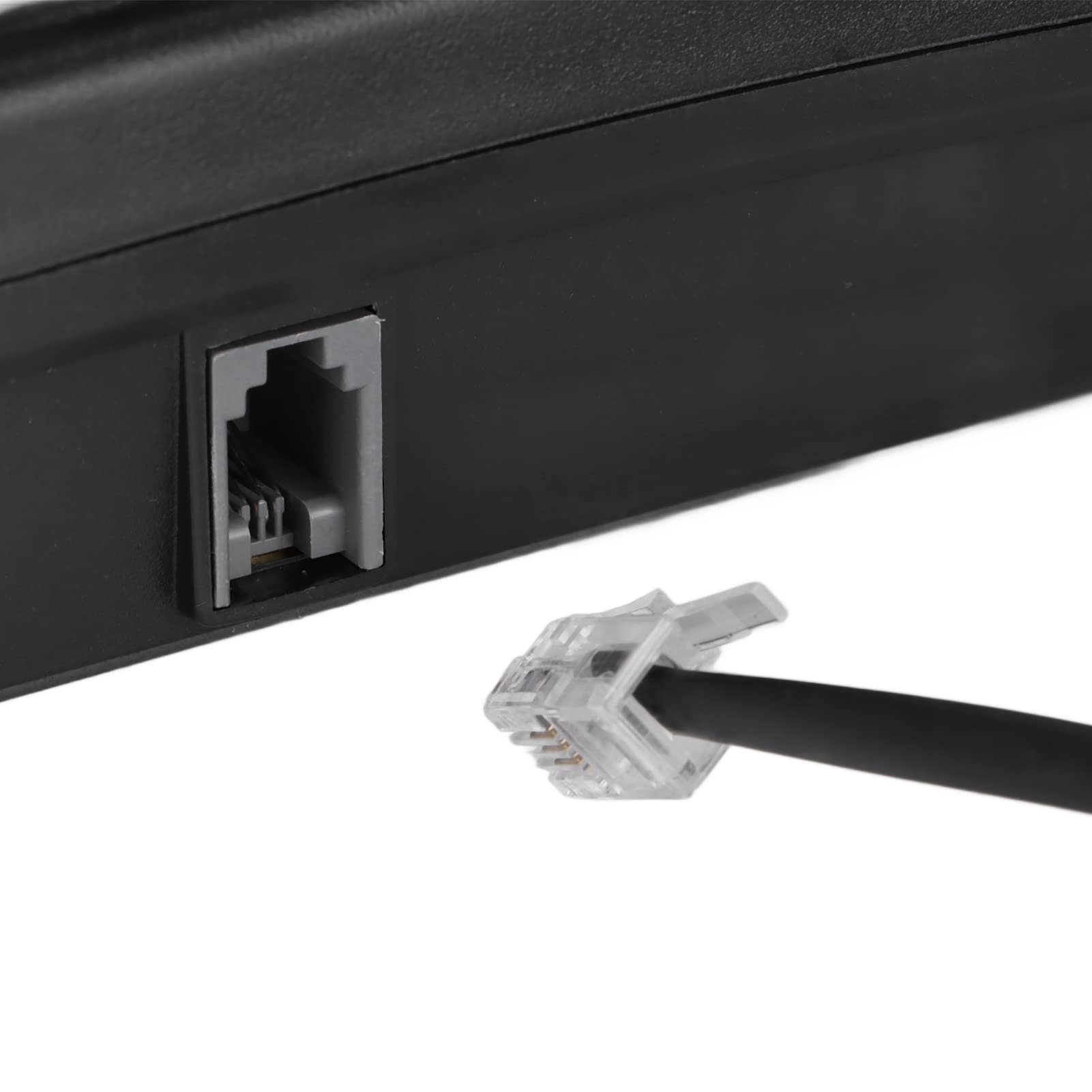 Desktop-Schnurlostelefon mit Großer Taste Festnetztelefon mit Großem Volumen Kabelgebundenes Telefon für das Home Office Hotel (Schwarz)
