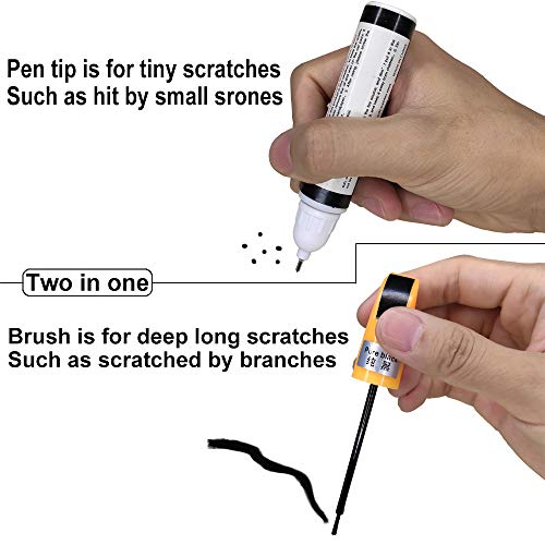 Car Scratch Remover Black Waterproof Auto Scratch Remover Pens Auto Paint Scratch Remover Black Vehicle Scratch Repair Pen Truck Scratch Repair Automotive Scratch and Chip Repair Marker (Black) - Thumbnail 3