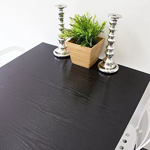 Película autoadhesiva d-c-fix 346-0034-4PK lavable e impermeable efecto madera negra 4 unidades 4