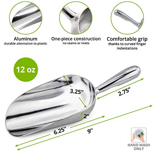 CUSINIUM Aluminium Popcorn Scoop - Popcorn Salt Shaker - [100pcs] 1oz Popcorn Bags Bundle - Thumbnail 2