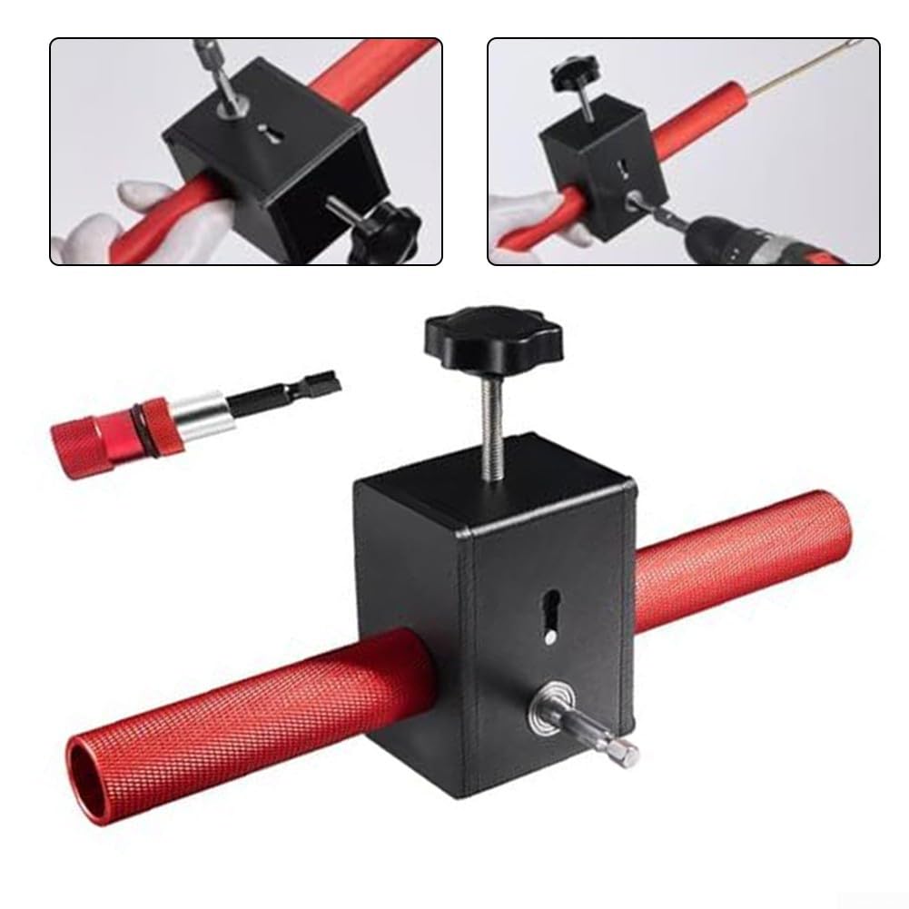 Elektriker Einziehhilfe für Bohrmaschinen Automatisches Wandverkabelungsgerät mit Hohlstahlrohr und Lager Robuste Kabelführung 3-6mm Kabel Montage Bauwesen Renovierung