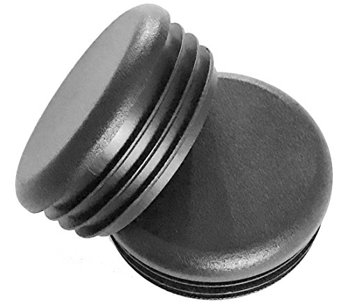 (Pack of 8) - 2\" Round (14-20 Ga 1.840\"-1.930\" ID), Black Plastic Tubing Plug 2 Inch End Cap - Steel Furniture Pipe Tube Cover Insert | Fencing Post - End Caps for Fitness Equipment