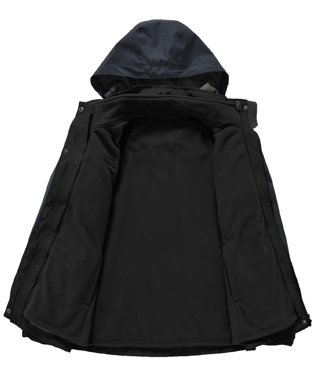 YSENTO Damen 3-in-1 Skijacke Winter Fleecejacke wasserdichte Winddichte Warme Funktions Outdoor Softshell Jacke mit Abnehmbarer Kapuze