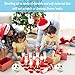 Libima 12 Pcs Christmas Bowling Set Santa Claus Snowman Bowling Set 10 Soft Foam Bowling Pins 2 Bowling Balls Set Toy Bowling Set for Game Indoor Outdoor Xmas Party Supplies(Red,Santa Claus)