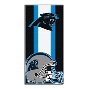 Northwest NFL Carolina Panthers Beach Towel, 30″ x 60″, Zone Read