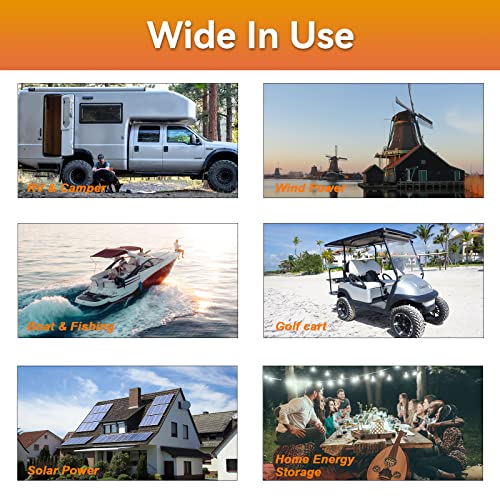 Image of 2 Pack 12V 100Ah Li FePO4 Deep Cycle B attery,Built-in 100A BMS | Support 4S4P,5000-7000 Cycles,Perfect for RV Solar Marine Overland Off-Grid Application