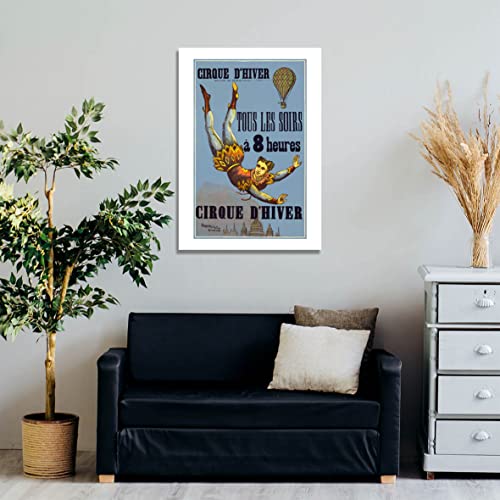 Cirque Winter affiche encadrée mat Spiffing Prints décoration murale maison format moyen - 3
