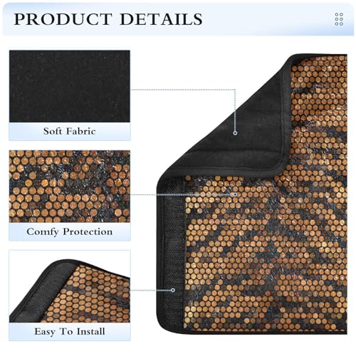 Image of Seat Belt Cover Pad 2 Pcs Soft Seat Strap Cover Cute Protector Support Head Neck Shoulder for Car Seats High Chair Backpack (10x7.7in) Animal Print