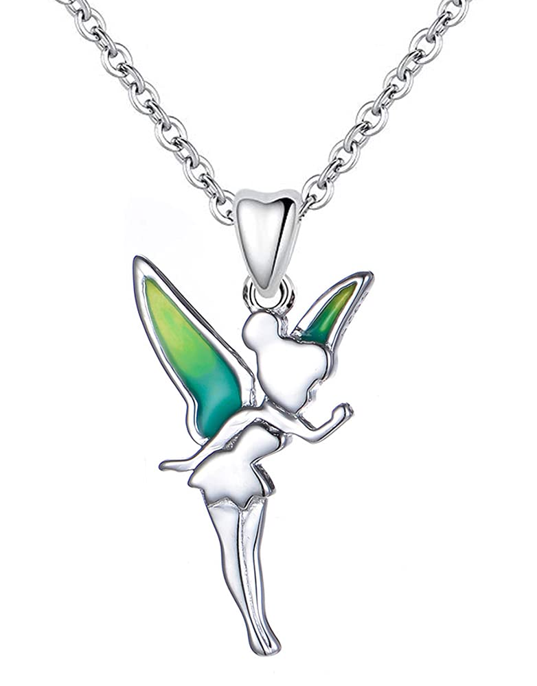 Sponsored Ad – Tinkerbell Fairy Pendant & Necklace 925 Sterling Silver - Gift boxed