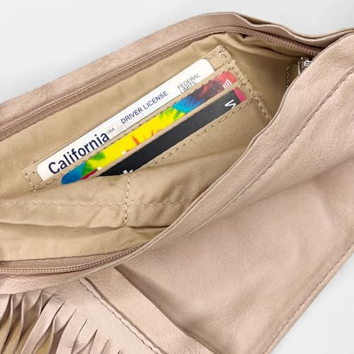 Image of SASH Crossbody Bag - Genuine or Faux Leather Purse for Women - Travel Sling Bag with FRID-Protected Wallet | Genuine